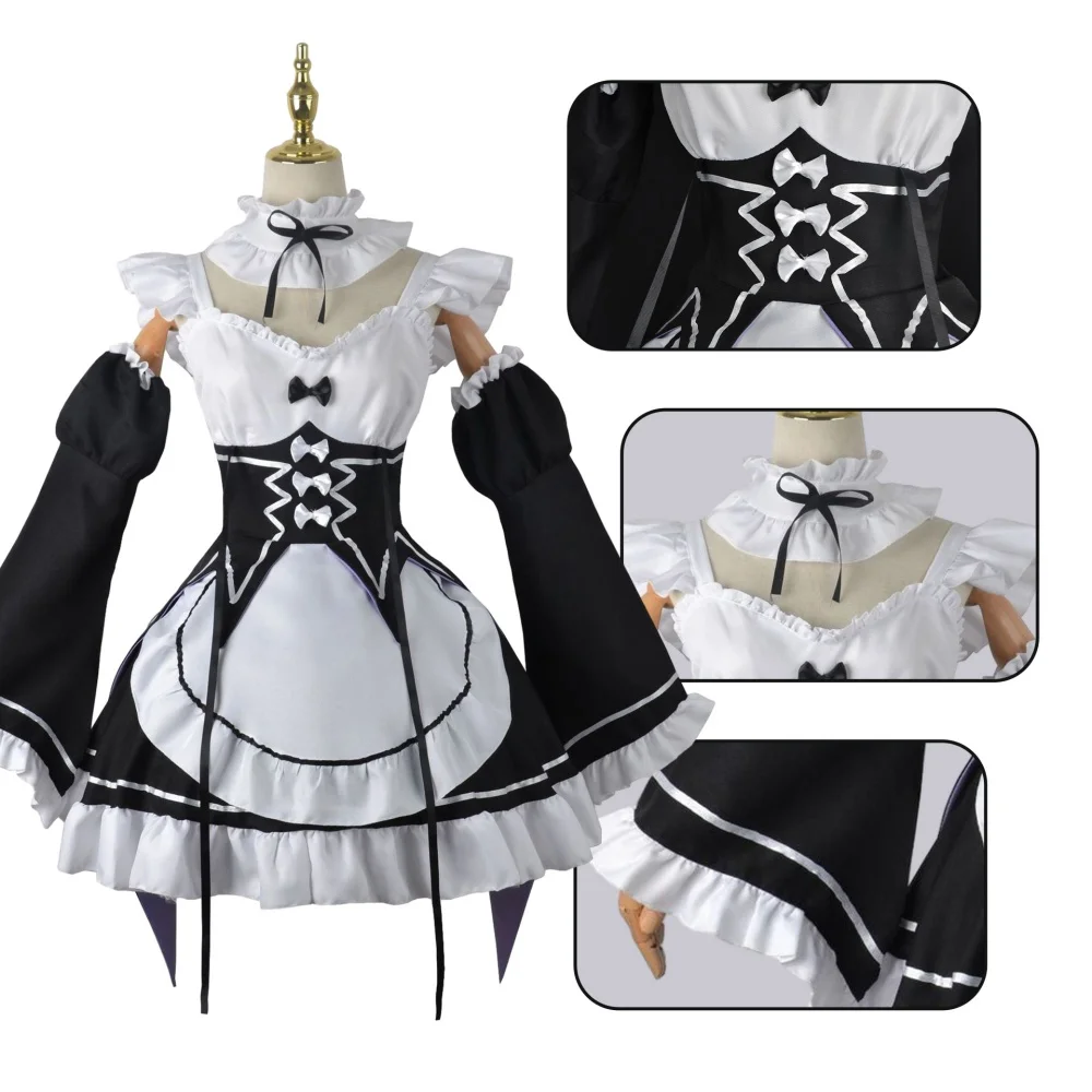 Anime Cosplay Rem - Anime Ram Rem Maid Cosplay Re