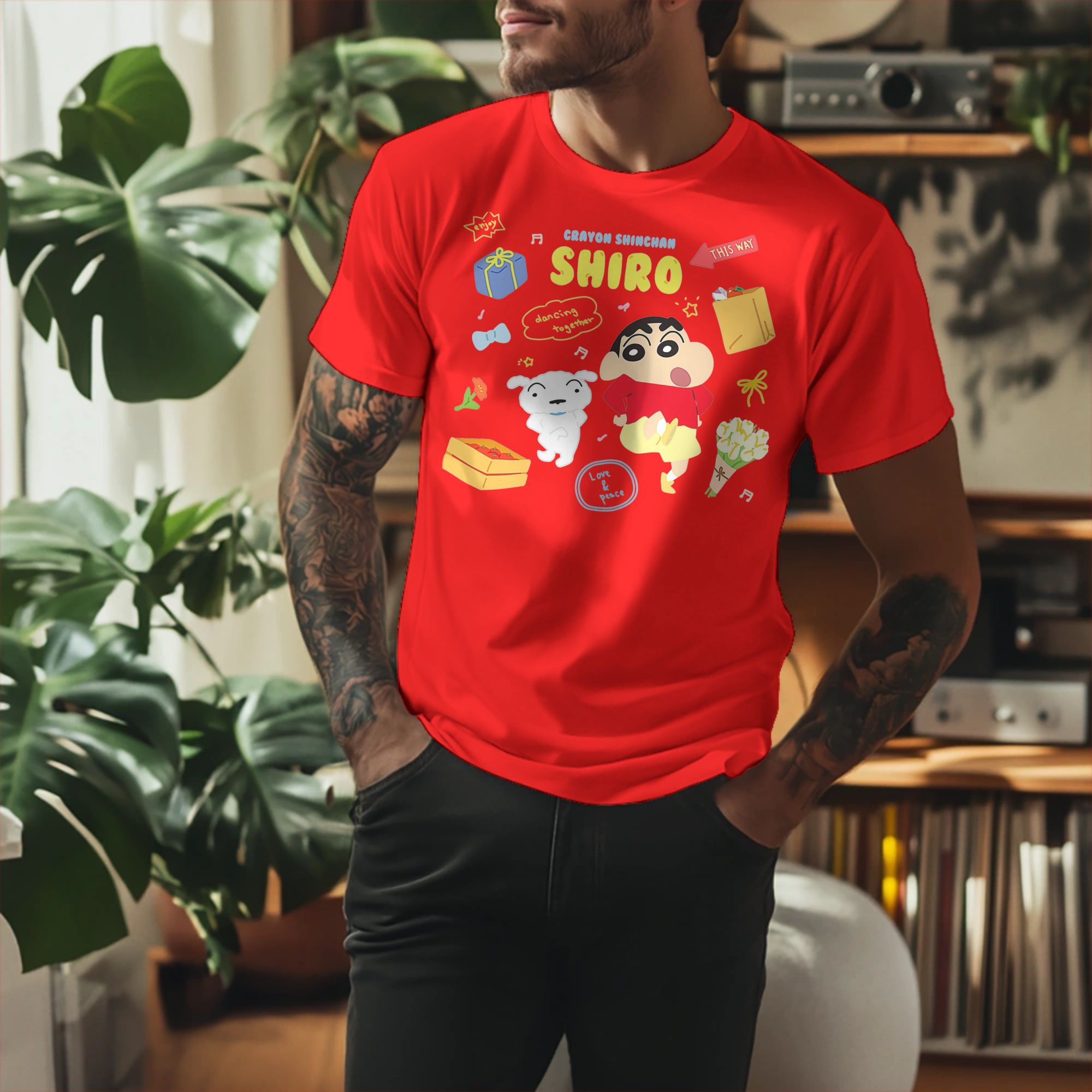 Anime Cosplay Ideas Male - Crayon Shin-chan T-Shirt Men Women Cute