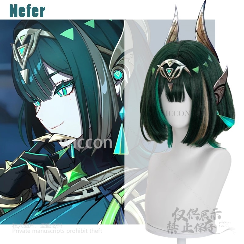 Anime Cosplay Wig - Anime Game Genshin Impact New Nefer