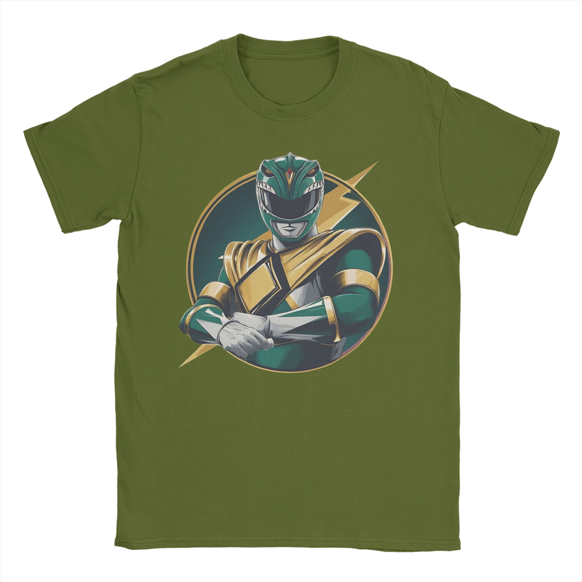 Green Power Rangers  T Shirt M - Anime Cosplay Ideas Male ulasan dan harga