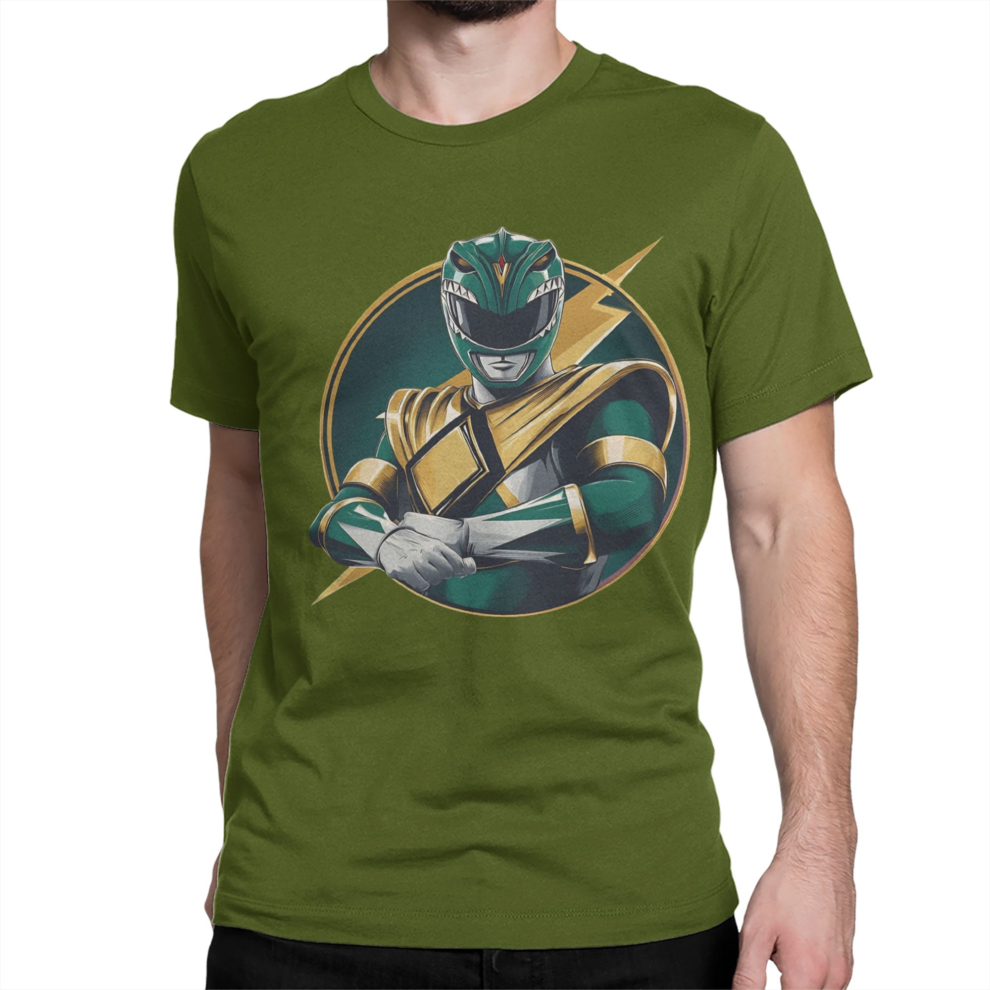Green Power Rangers  T Shirt M - Anime Cosplay Ideas Male ulasan dan harga