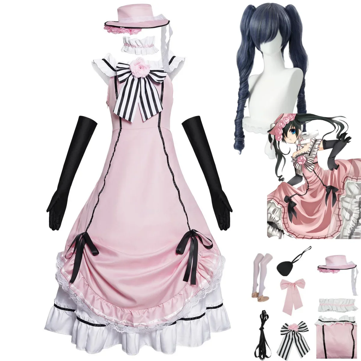 Anime Black Butler Ciel Phanto - Anime Cosplay Robin ulasan dan harga