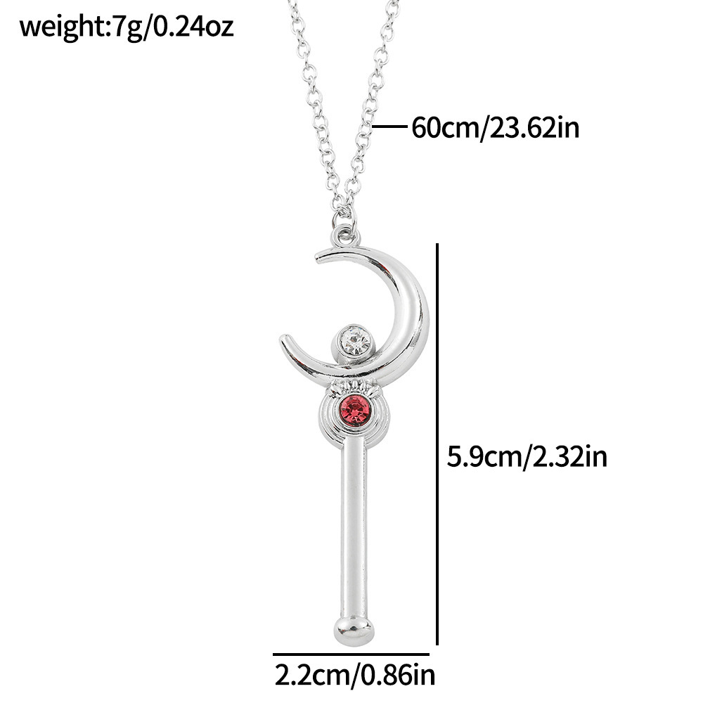 Anime Cartoon Moon Stick Neckl - Anime Cosplay Ideas Girl ulasan dan harga