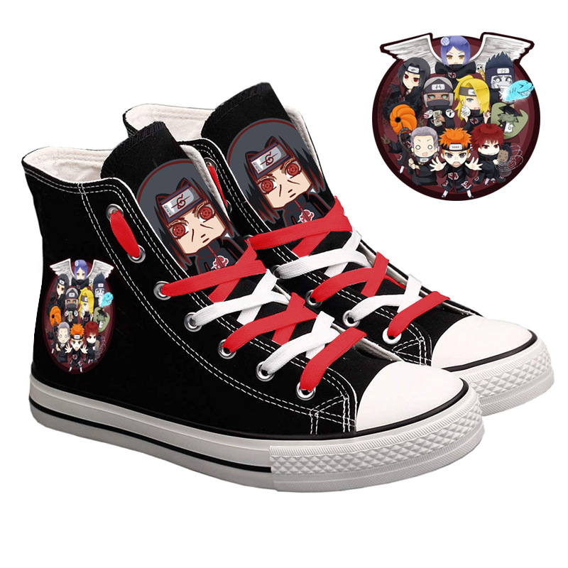 Naruto Uzumaki High-Top Canvas - Anime Cosplay Ideas Girl ulasan dan harga