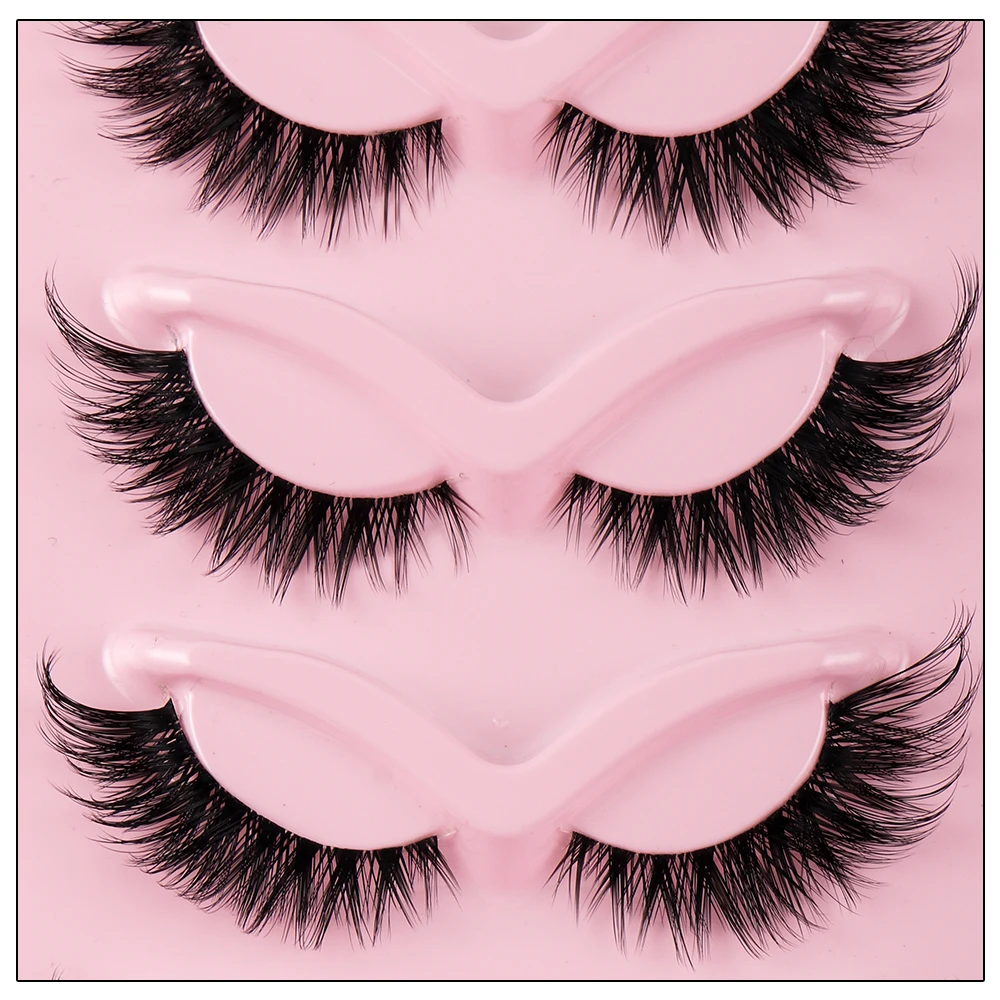 Cat Eye 5 Pairs 3D Natural Fal - Anime Cosplay Lashes ulasan dan harga