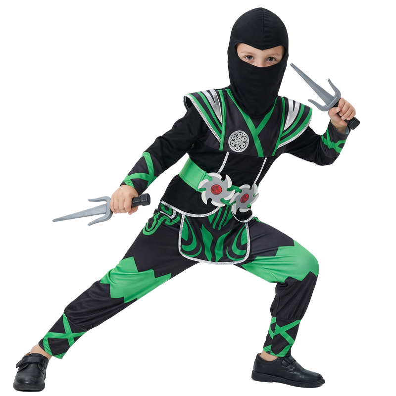 Green Ninja Costume for Kids w - Anime Cosplay Boy ulasan dan harga