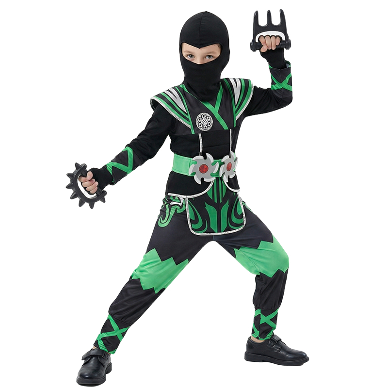Green Ninja Costume for Kids w - Anime Cosplay Boy ulasan dan harga
