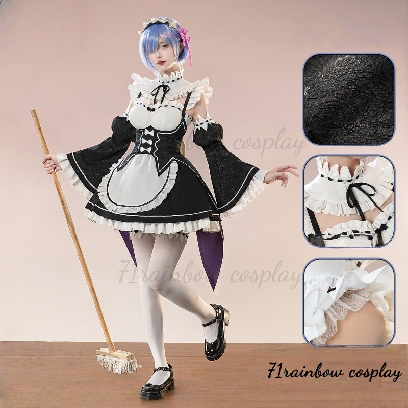 Re:Life in a different world f - Anime Cosplay Rem ulasan dan harga