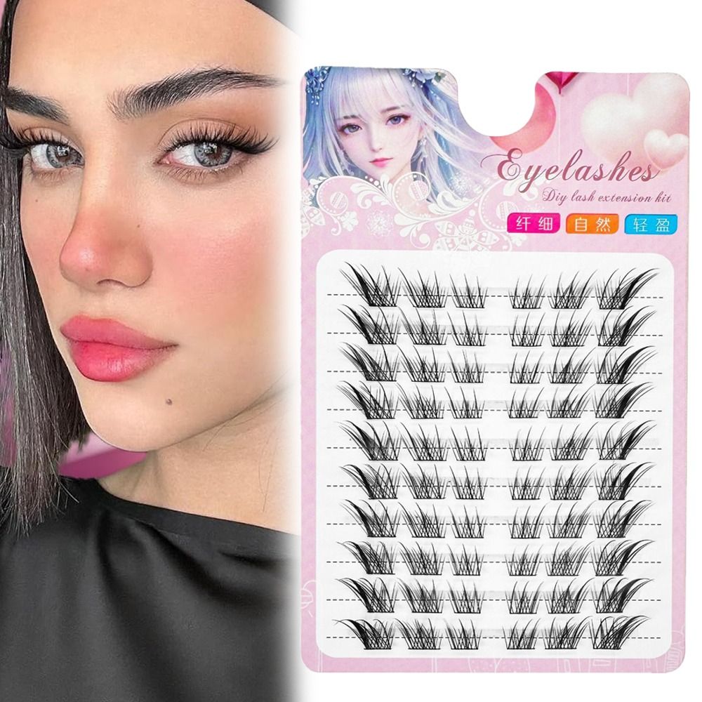 3D Cat Eye Clusters Lashes Nat - Anime Cosplay Lashes ulasan dan harga