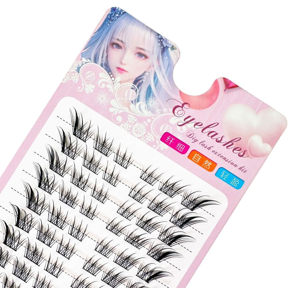 3D Cat Eye Clusters Lashes Nat - Anime Cosplay Lashes ulasan dan harga