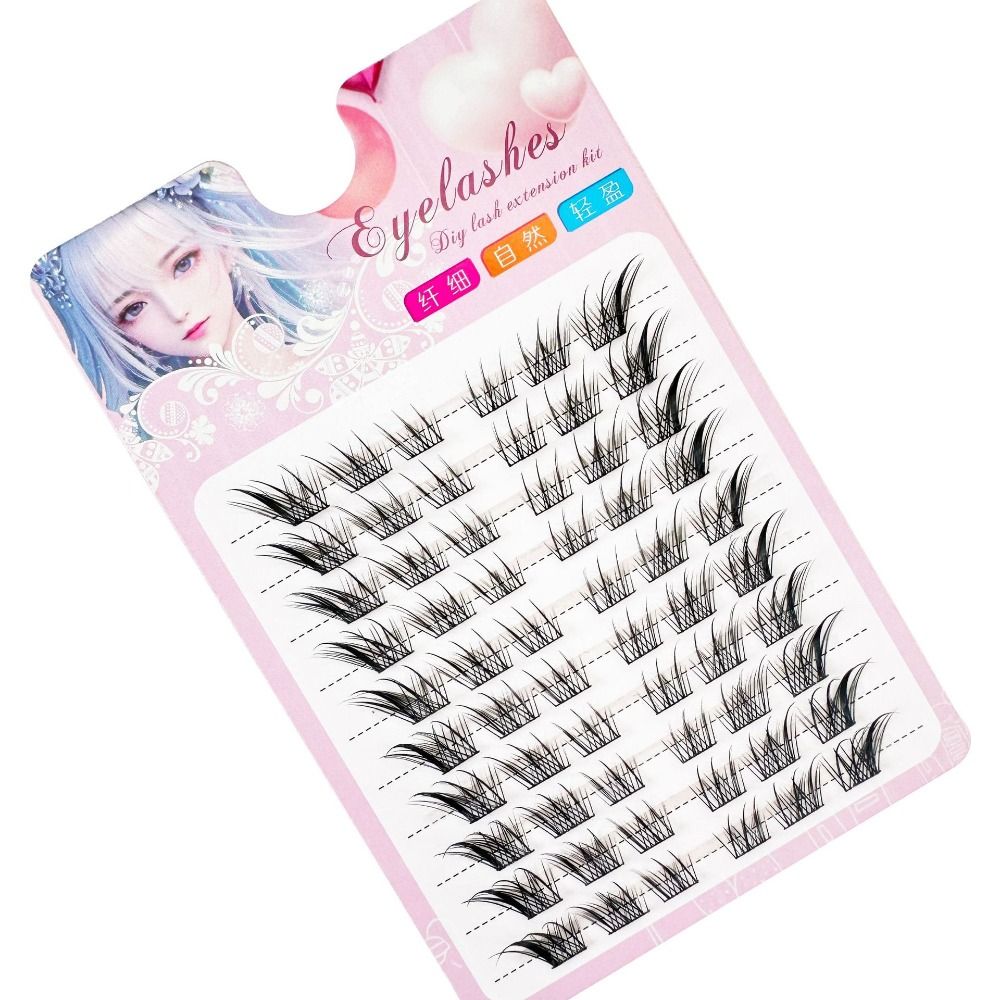 3D Cat Eye Clusters Lashes Nat - Anime Cosplay Lashes ulasan dan harga