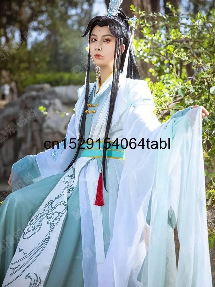 New Tian Guan Ci Fu Fengshi Qi - Anime Cosplay Wig ulasan dan harga