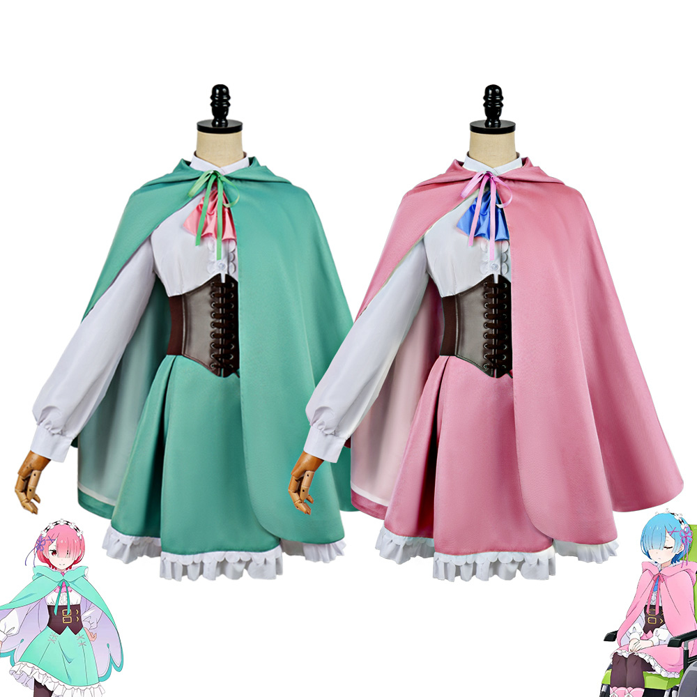 Anime Re:Zero Rem Ram Cosplay  - Anime Cosplay Rem ulasan dan harga