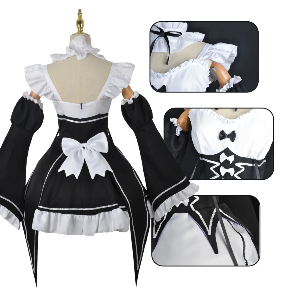 Anime Ram Rem Maid Cosplay Re  - Anime Cosplay Rem ulasan dan harga