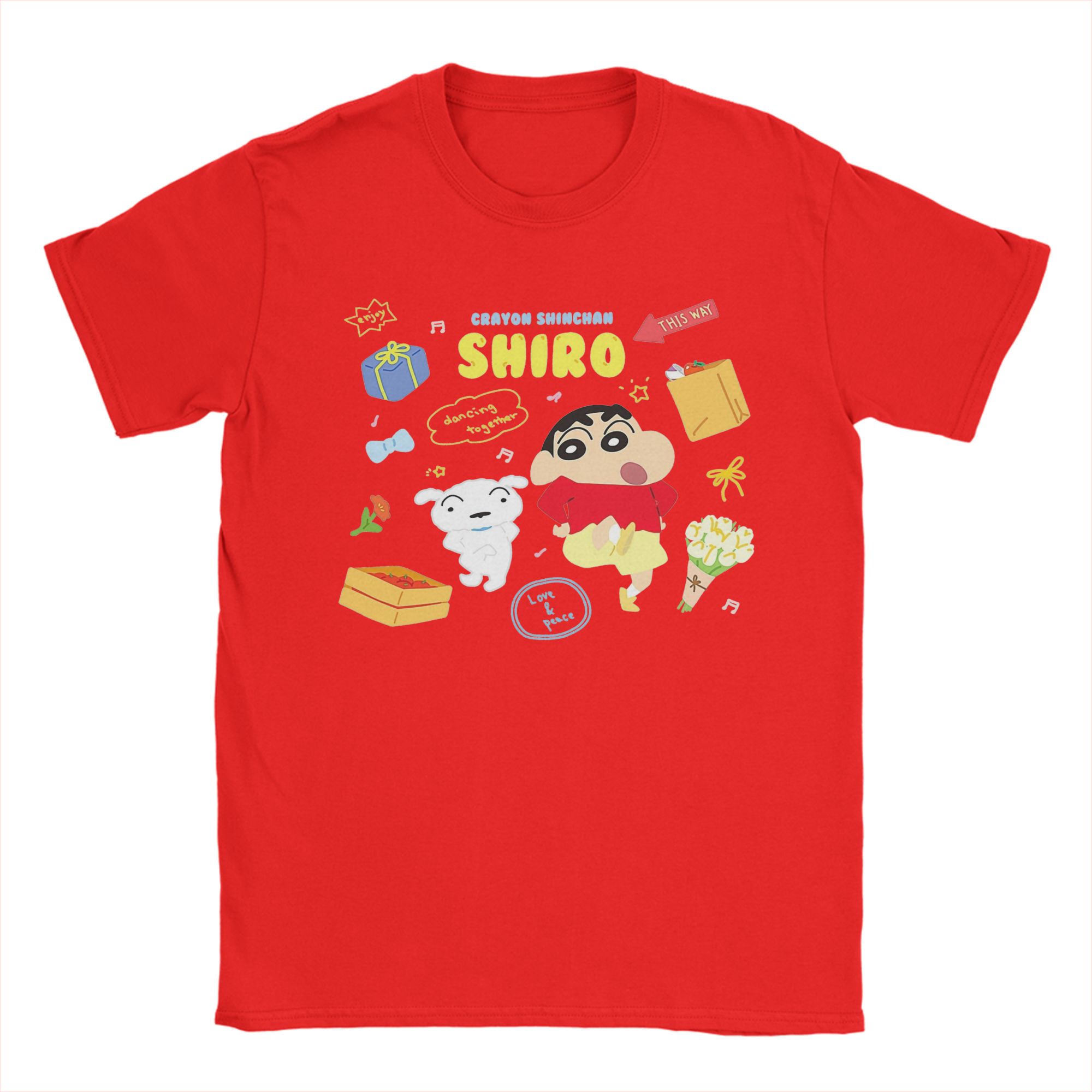 Crayon Shin-chan  T-Shirt Men  - Anime Cosplay Ideas Male ulasan dan harga