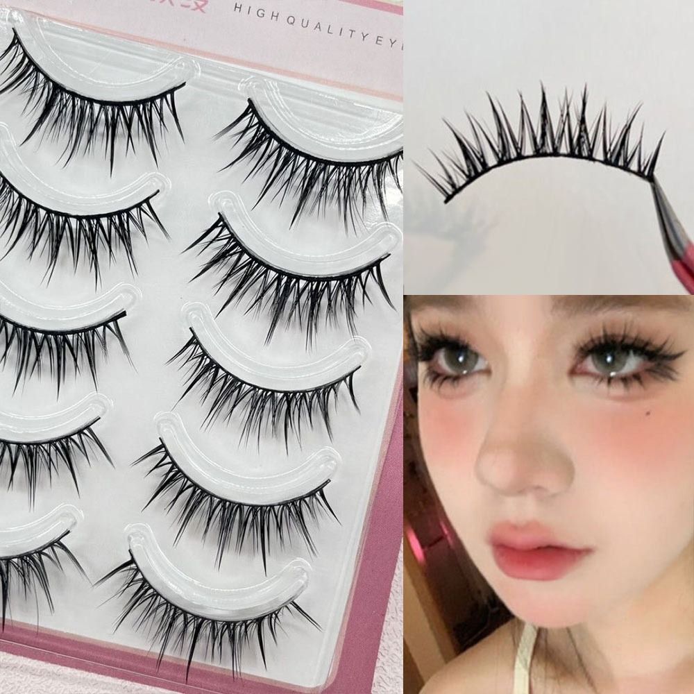5 Pairs Pack Japanese Cosplay  - Anime Cosplay Lashes ulasan dan harga